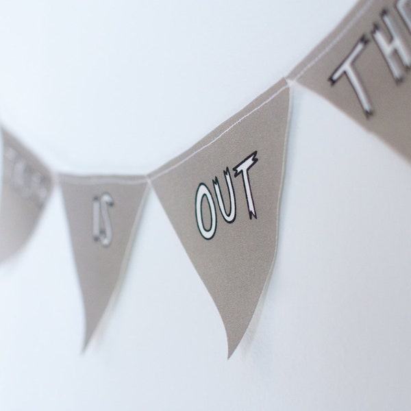 X-files cotton bunting - the truth is out there banner