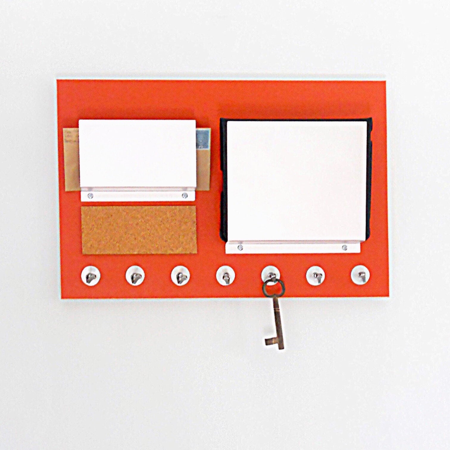 Home & Office Organizer, File and Mail Holder, Bulletin Cork Board, Key