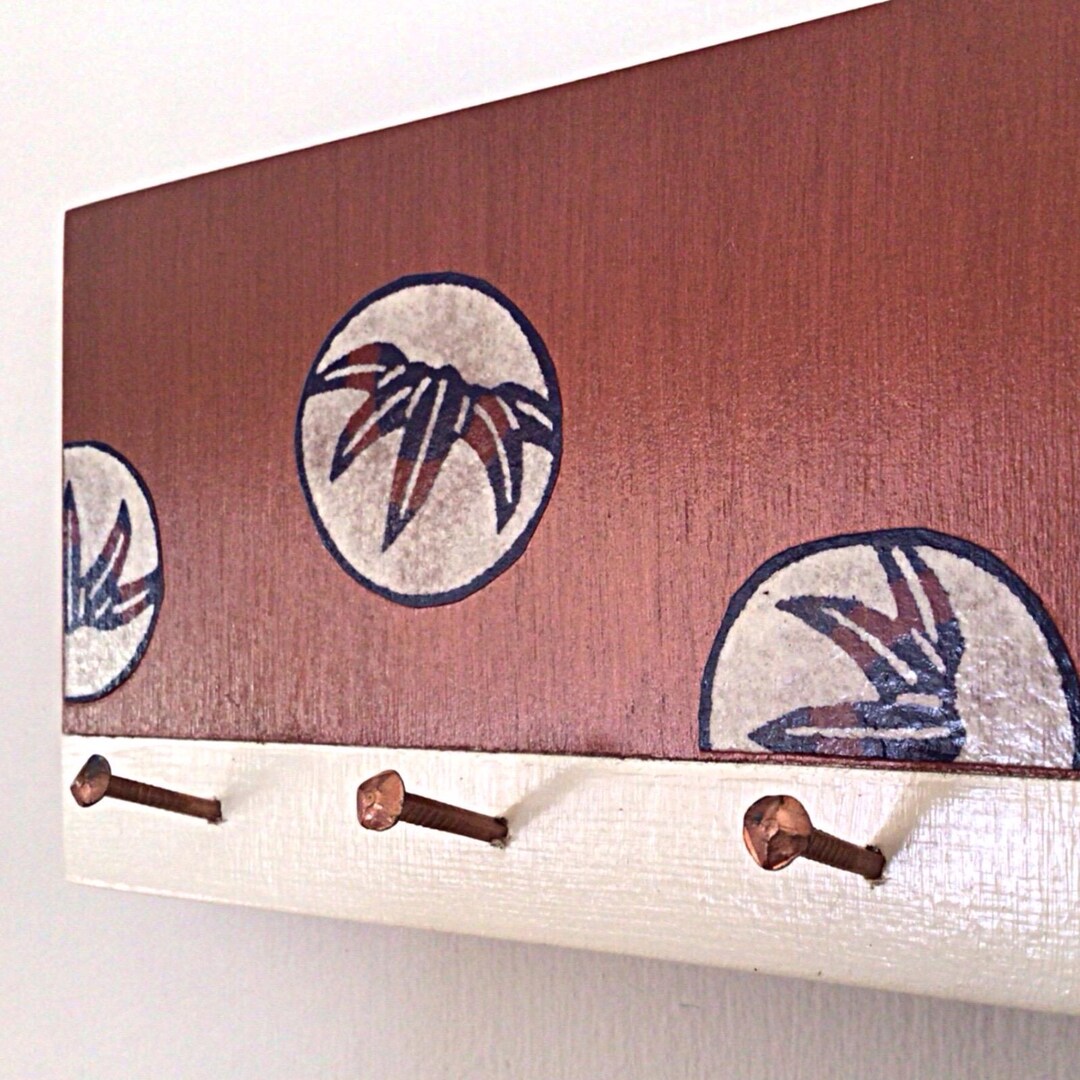 Key Racks Handmade Handmade Key Rack, Copper Accents - Etsy