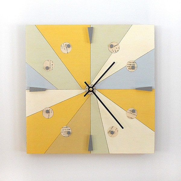 SUMMER:  geometric linear wall clock