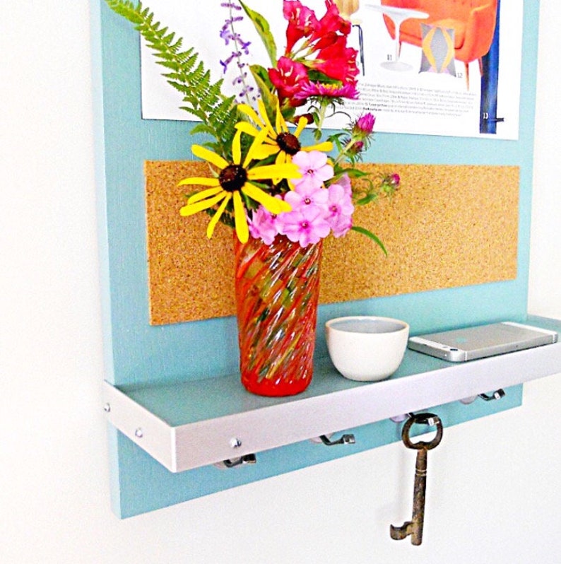 WHITEBOARD MESSAGE CENTER Whiteboard with Cork Shelf Etsy