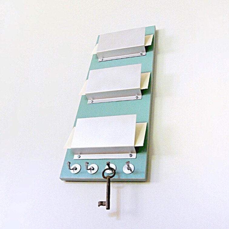 TRIPLE MAIL HOLDER Wall Mount Family 3 Slot Mail Organizer Etsy