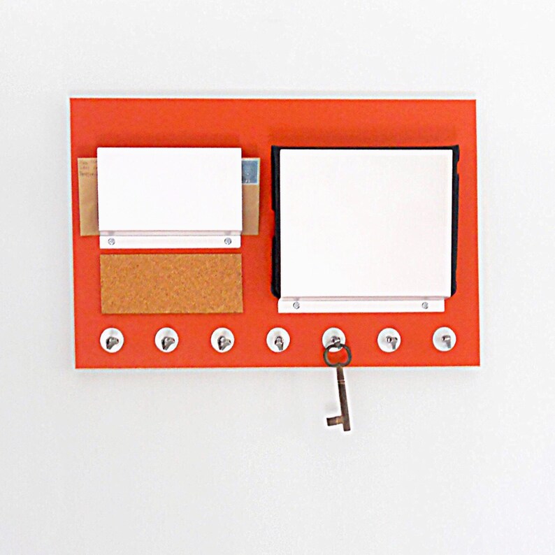 OFFICE WALL ORGANIZER File Mail Holder Bulletin Cork Board Etsy