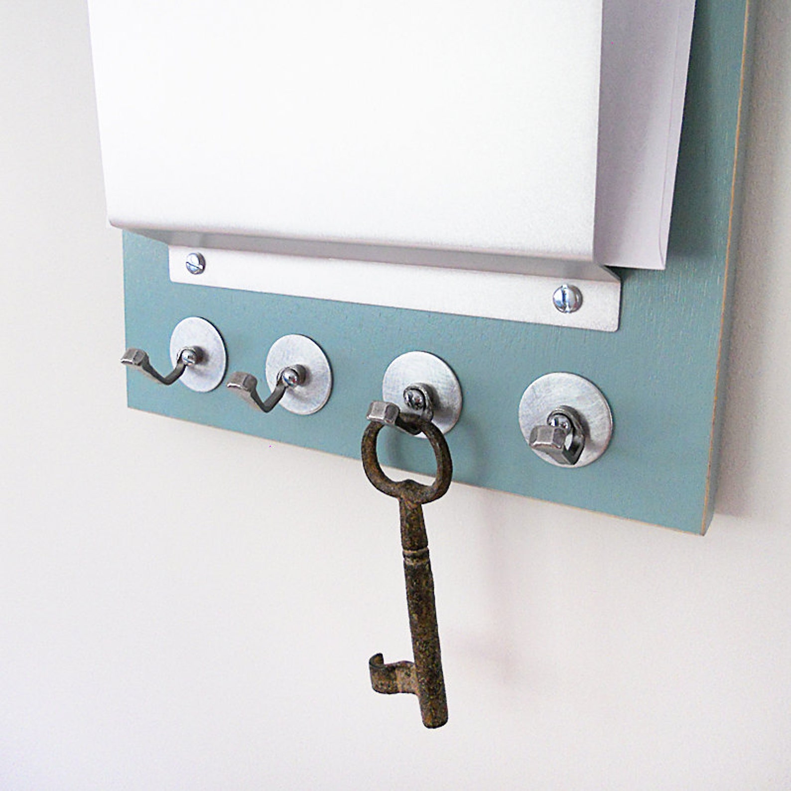 MAIL ORGANIZER Double Slot Wall Mount Office Home Mail Etsy