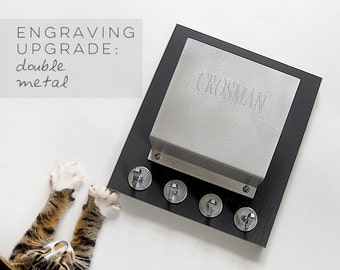 Double ENGRAVING upgrade for metal mail holders: customize, personalize it