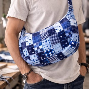 Naaipatroon maantas patchwork – gewatteerde schoudertas voor beginners (inclusief videotutorial)