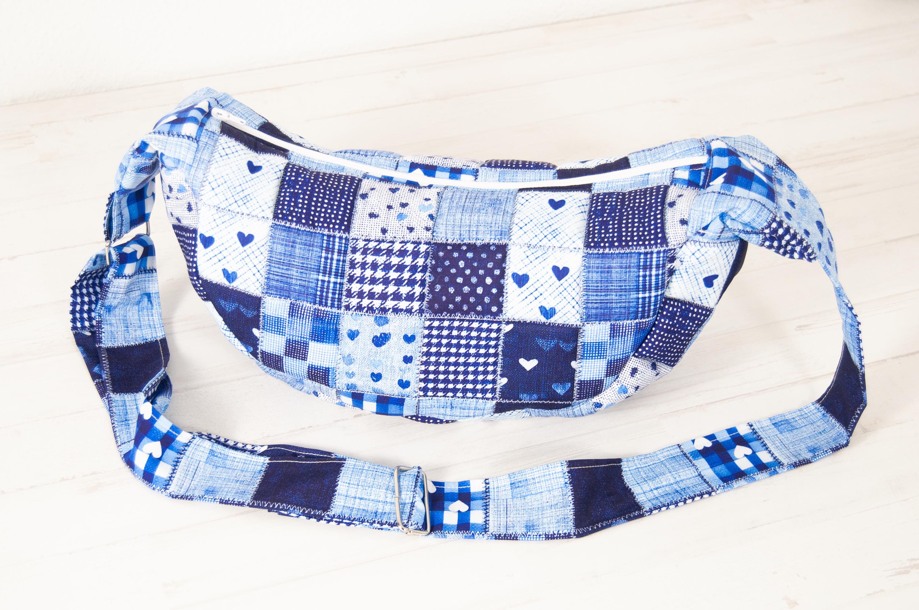 Patchwork Moon Patchwork Moon Bag Sewing Pattern – Beginner Quilted Shoulder Bag ...