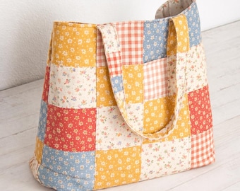 Tote Bag Sewing Pattern + Video Tutorial (Beginner-Friendly)