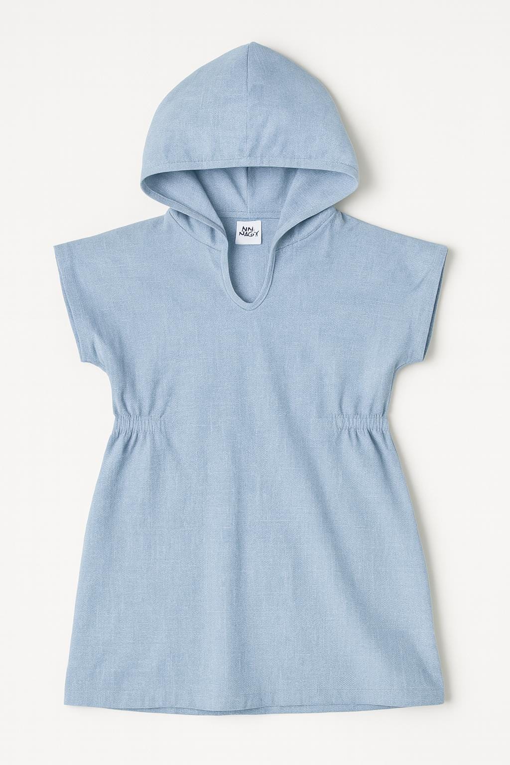 hooded towelling beach dress Cover Up Beachwear Hooded Towel Women Turquoise  saltystory