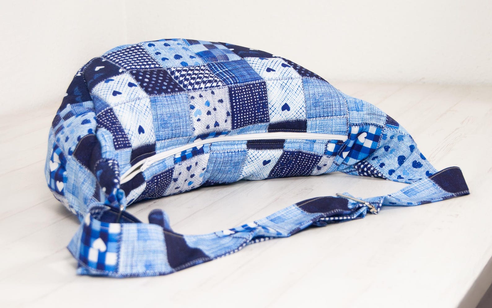 Patchwork Moon Patchwork Moon Bag Sewing Pattern – Beginner Quilted Shoulder Bag ...