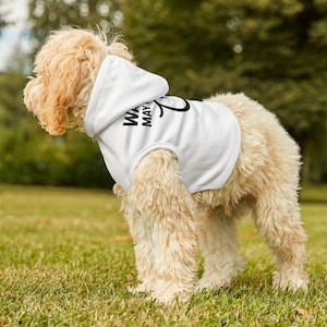 Pet Hoodie - &#39;WARNING: May Lick Face&#39; - Cute Dog Apparel for Pet Lovers, Cozy Pet Clothing, Funny Pet Gifts, Ideal for Dog Lovers, Pet
