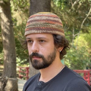 Crochet Docker Cap , Skull Cap,Handmade Fisherman Beanie Hat, Crochet Skullcap ,Summer Crochet Docker Cap, Streetwear Docker Cap