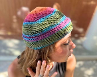 Handmade Docker Cap ,Skull Cap,Fisherman Beanie