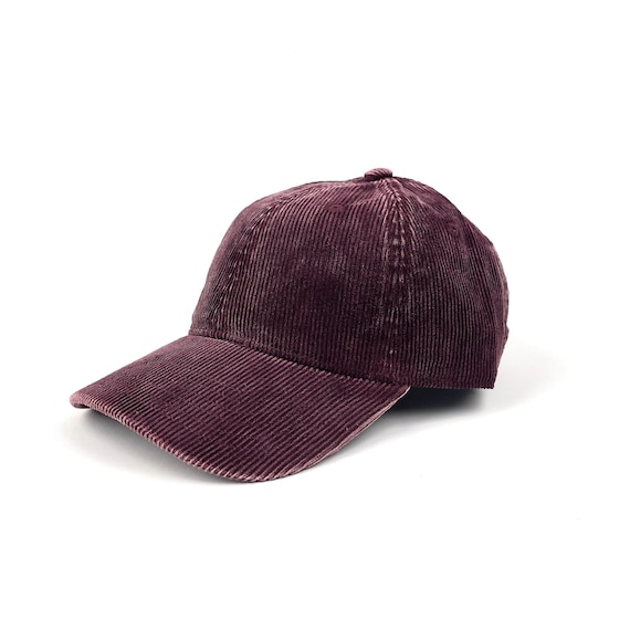 Vintage Washed Corduroy Cap , Unisex Dad Hat,Adjustable Strapback Baseball Hat ,Retro Velvet Minimal Everyday Cap