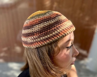 Handmade Docker Cap ,Skull Cap, Fisherman Beanie Hat