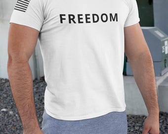 Freedom Unisex Cotton Tee - Independence Day Patriotic Gift