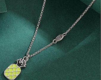 Juicy Couture green jade Charm necklace