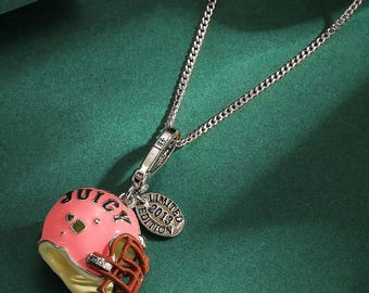 Juicy Couture Limited Edition Pink Football Helmet Pendant – Juicy Charm 2013