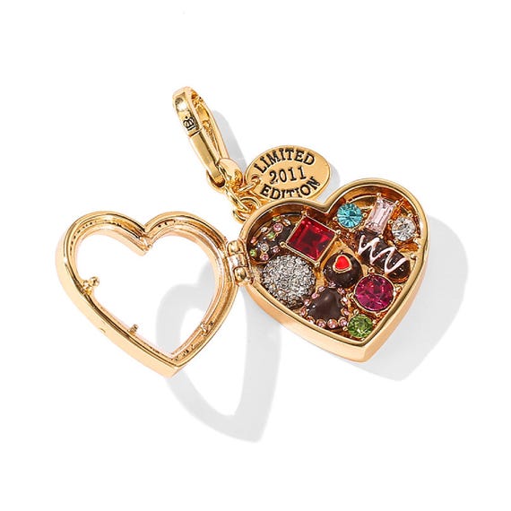 Juicy Couture Openable Charm Heart Chocolate Box Pendant. - Etsy