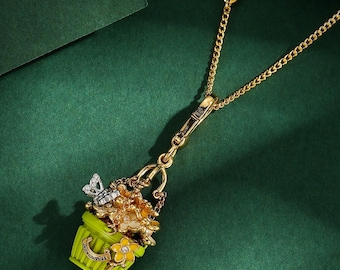 Juicy Couture Hanging Flower Basket charm