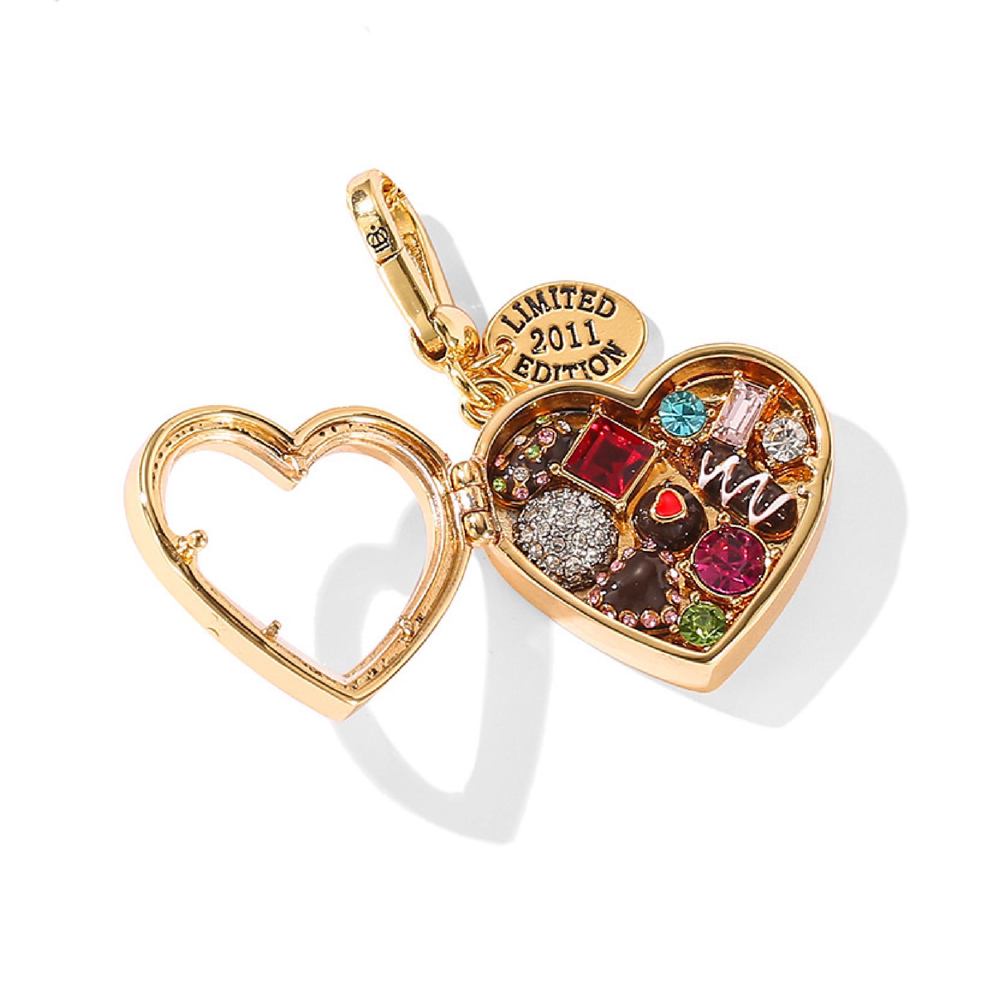 Juicy Couture Openable Charm Heart Chocolate Box Pendant. - Etsy