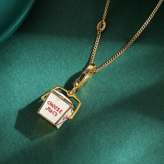 Vintage Juicy Couture Take Out Box Charm