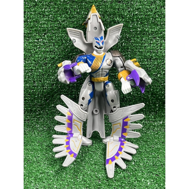 Power Rangers Wild Force Lunar Wolf Primal Morphin Action Figure 2002 Bandai zdjęcie 1