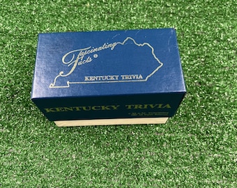 Rare Vintage Kentucky Trivia Fascinating Facts Card Game M.A.M. Enterprises 1985