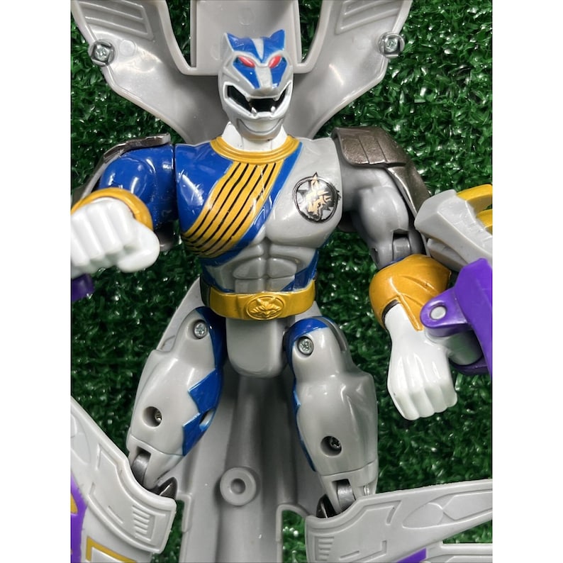 Power Rangers Wild Force Lunar Wolf Primal Morphin Action Figure 2002 Bandai zdjęcie 2