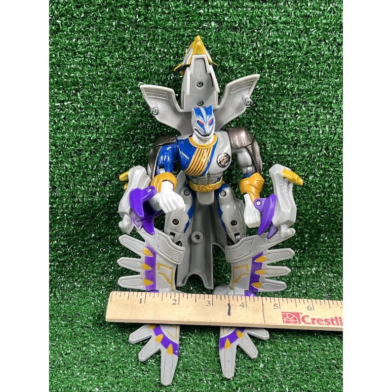 Power Rangers Wild Force Lunar Wolf Primal Morphin Action Figure 2002 Bandai zdjęcie 5