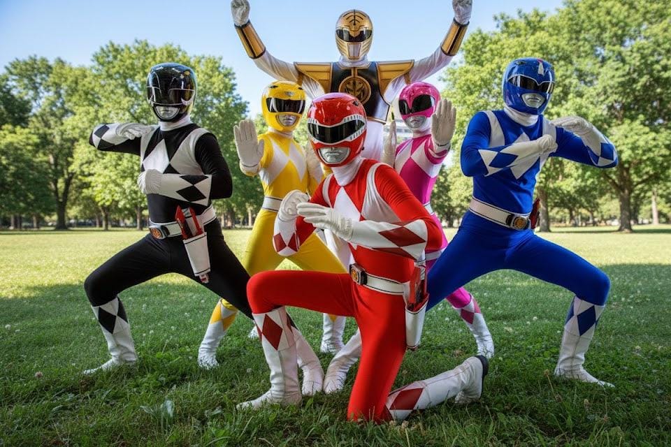 Maglietta Ufficiale Power Rangers White Ranger - Taglia Adulto In
