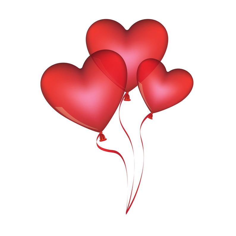 Red Hearts SVG Bundle: Valentine's Day Graphics (digital Download ...