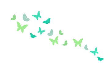 Paquete SVG de mariposas voladoras: archivos de corte en capas
