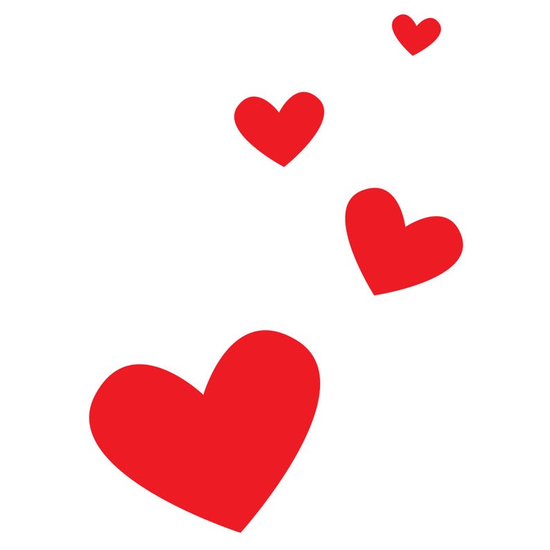 Red Hearts SVG Bundle: Valentine's Day Graphics (digital Download ...