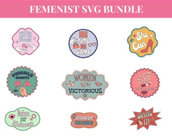 Feminist SVG Bundle: Women's Rights Clipart (Digital Download)