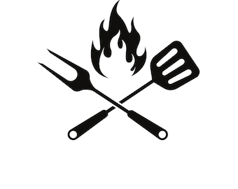 Barbecue SVG Bundle, BBQ Clipart, Grilling Cut Files (Digital Download)