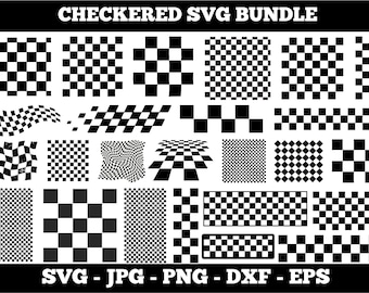Checkered SVG Bundle: Seamless Checkerboard Patterns (Digital Download)