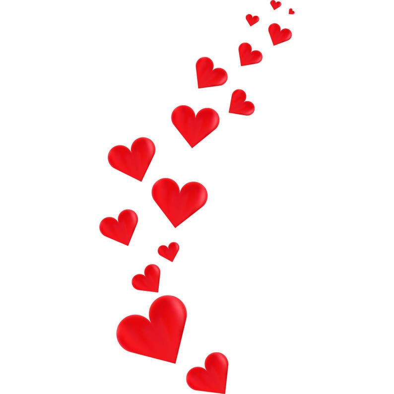 Red Hearts SVG Bundle: Valentine's Day Graphics (digital Download ...