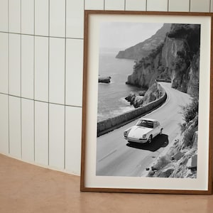 Porsche 911 Print, Black and White, Porsche Poster, Vintage Photography, Porsche Wall Art, Printable, Hypebeast Room Decor, Digital Download