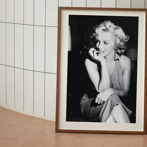 Marilyn Monroe Print, Black and White, Fashion Wall Art, Marilyn Monroe Poster, Vintage Photography, Makeup Room Decor, Digital Download