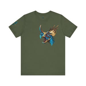 Triceratops Fantasy Dinosaur Tee – Warrior Beast