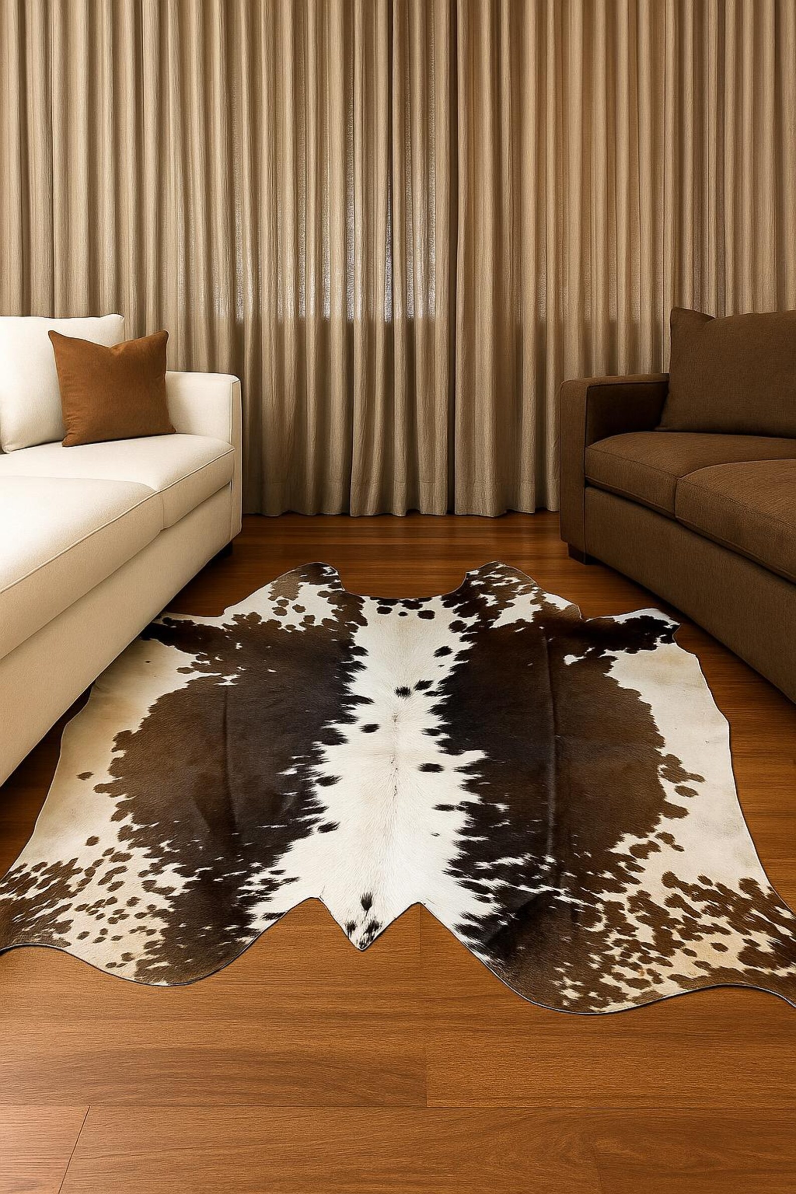 Speckled Cowhide Rug: Genuine Hair-on Hide, Rustic Farmhouse Decor - Etsy