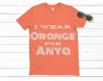 Je porte Orange pour Anya Tee Shirt