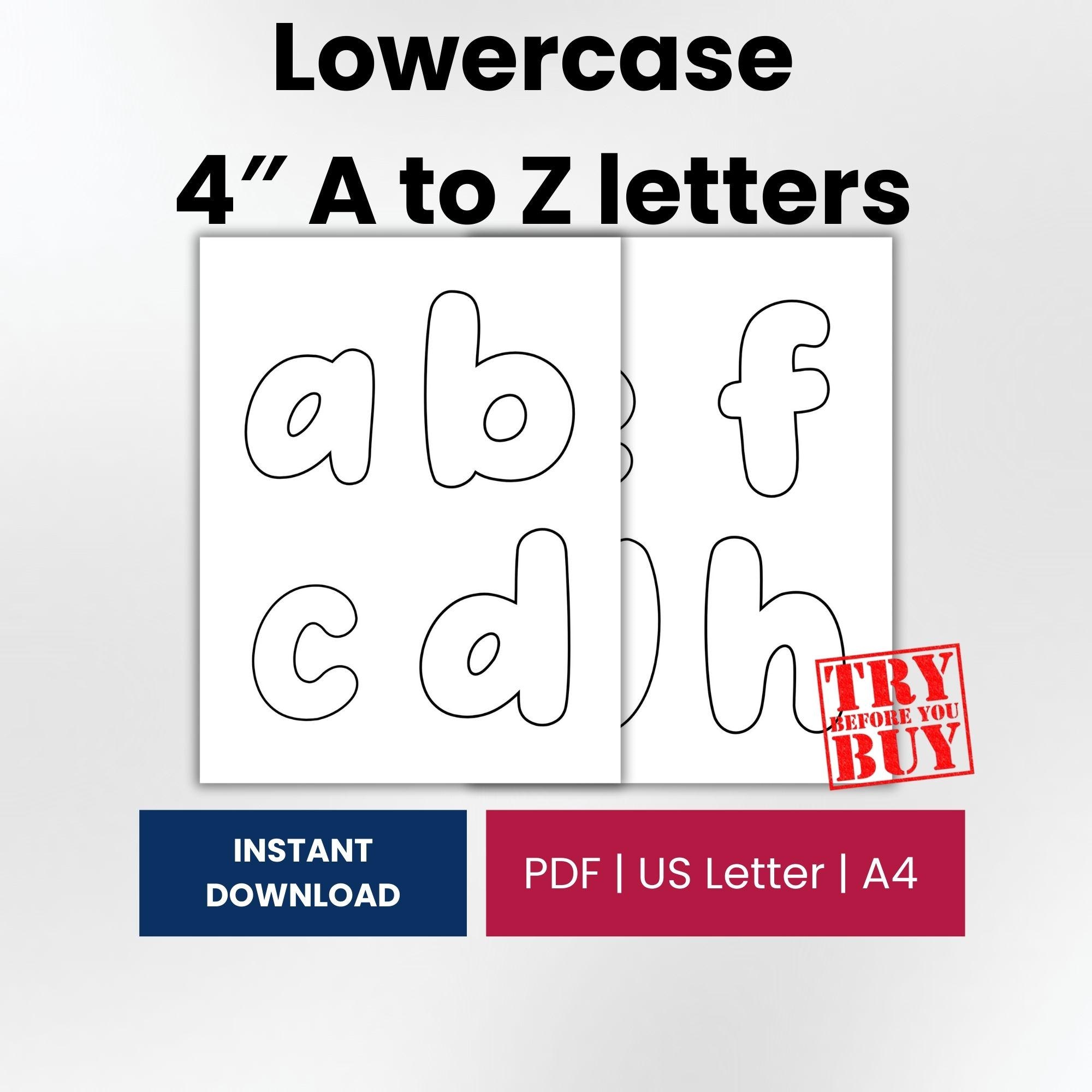 Lowercase Abcdefghijklmnopqrstuvwxyz - Etsy