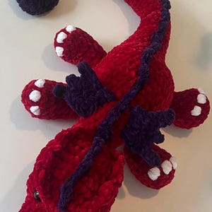 Customized Crocheted Plush Dragon