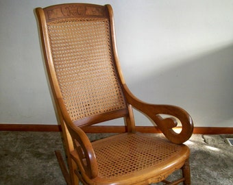 Cane Rocking Chair Etsy