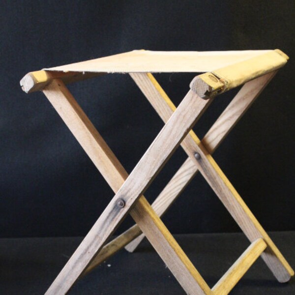 Vintage Folding Camp Stool