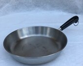 Revere Ware 9 quot Skillet Open Chef Pan Aluminum Clad and Stainless Bottom