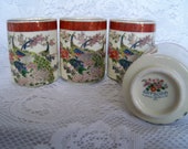Vintage Satsuma Arnart Imports Tea Cups Beverage Glasses Art Deco