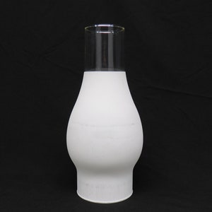 Frosted Glass Shade, Chimney Globe, Hurricane Lamp Shade, 8 1/2&quot; tall x 3&quot; Fitter Shade